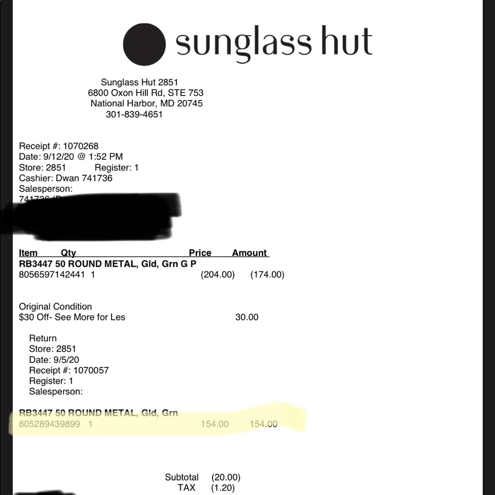 Round Ray Ban sunglasses - Picture 4 of 4